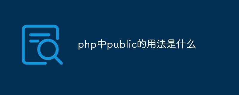 php中public什么意思_public是什么