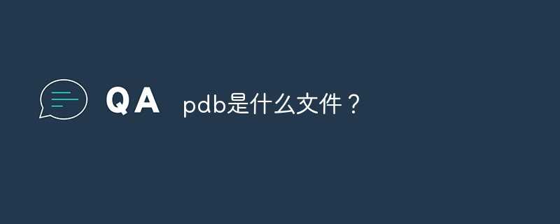 后缀pdb是什么文件_pdb是什么格式的文件