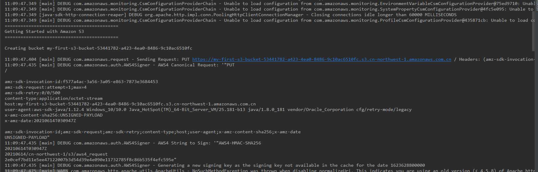 aws s3 java SDK使用[通俗易懂]