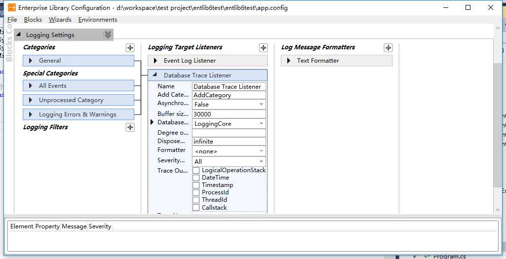 EnterpriseLibrary6.0 log2database