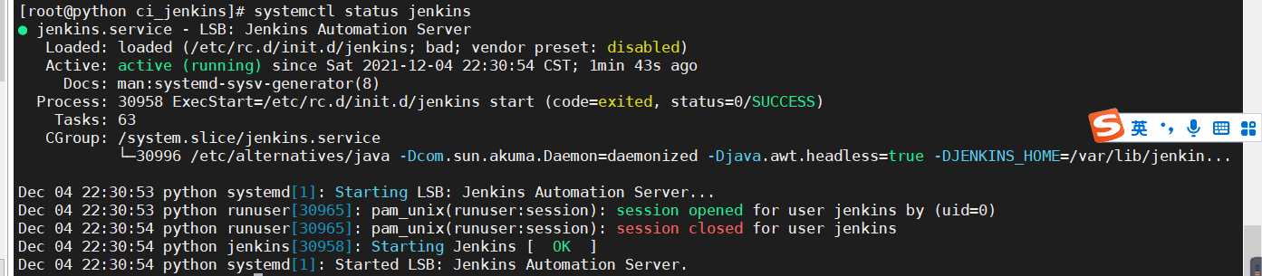linux 安装Jenkins和配置